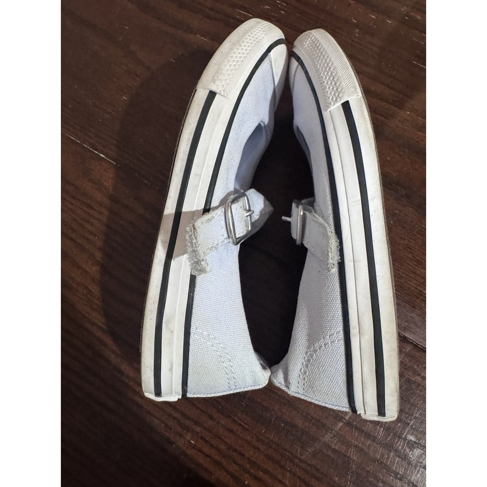 Converse Chuck Taylor All Star Mary Jane White Canvas Shoes Youth Size 11.5 Play - Picture 2 of 6